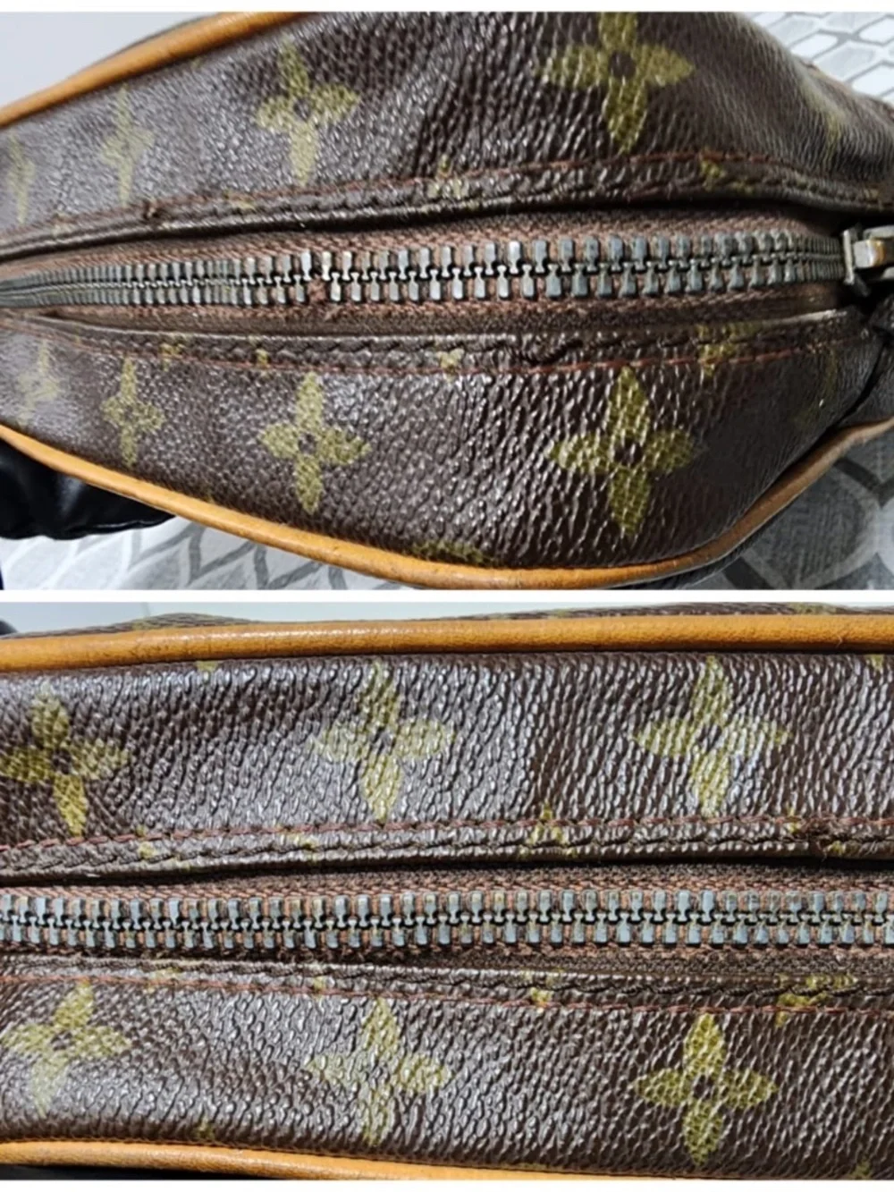 Authentic Louis Vuitton Vintage Monogram Marceau PM Brown